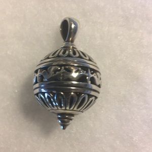 James Avery sterling silver ornate ball